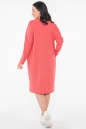 Платье оверсайз кораллового цвета 2954.79  No2|интернет-магазин vvlen.com