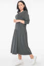 Платье оверсайз темно-серого цвета 2953.17  No1|интернет-магазин vvlen.com