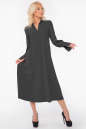 Повседневное платье с длинной юбкой черного цвета 2946.132|интернет-магазин vvlen.com