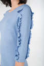 Повседневное платье футляр серо-голубого цвета 2651.47 No3|интернет-магазин vvlen.com