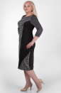Платье футляр черного с серым цвета 2383.41d  No2|интернет-магазин vvlen.com