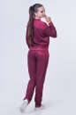 Спортивный костюм бордового цвета 2378.87 No2|интернет-магазин vvlen.com