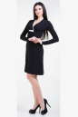 Повседневное платье футляр черного цвета 943.1 No2|интернет-магазин vvlen.com