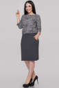 Платье футляр серого цвета 2296.17/23.78  No1|интернет-магазин vvlen.com