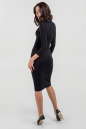 Офисное платье футляр черного цвета 1290.2 No1|интернет-магазин vvlen.com