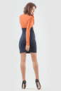 Офисное платье футляр темно-синего цвета 1399-1.47 No1|интернет-магазин vvlen.com