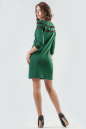 Коктейльное платье футляр темно-зеленого цвета 2580.47 No2|интернет-магазин vvlen.com