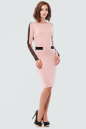 Коктейльное платье футляр розового цвета 2599.47 No0|интернет-магазин vvlen.com