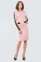 Коктейльное платье футляр розового цвета 2599.47 No1|интернет-магазин vvlen.com