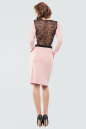 Коктейльное платье футляр розового цвета 2599.47 No2|интернет-магазин vvlen.com