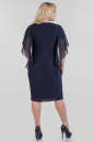 Летнее платье футляр синего цвета 1-348 No2|интернет-магазин vvlen.com