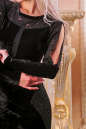 Коктейльное платье футляр черного цвета 2440.26 No4|интернет-магазин vvlen.com