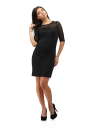 Коктейльное платье футляр черного цвета 2282.41 No1|интернет-магазин vvlen.com
