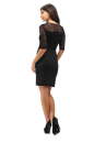 Коктейльное платье футляр черного цвета 2282.41 No3|интернет-магазин vvlen.com