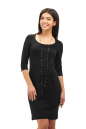 Офисное платье футляр черного цвета 2283.41 No0|интернет-магазин vvlen.com