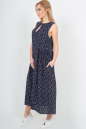 Летнее платье оверсайз темно-синего цвета 2540.84 No1|интернет-магазин vvlen.com