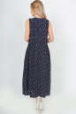 Летнее платье оверсайз темно-синего цвета 2540.84 No2|интернет-магазин vvlen.com