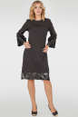 Коктейльное платье трапеция черного цвета 415.27 No0|интернет-магазин vvlen.com