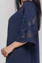 Платье трапеция синего цвета 2886.47  No3|интернет-магазин vvlen.com