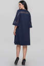 Платье трапеция синего цвета 2886.47  No4|интернет-магазин vvlen.com