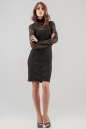 Коктейльное платье футляр черного цвета 674.12 No0|интернет-магазин vvlen.com