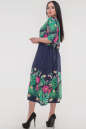 Летнее платье оверсайз синего с розовым цвета 2685.84 No2|интернет-магазин vvlen.com
