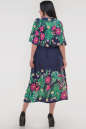 Летнее платье оверсайз синего с розовым цвета 2685.84 No3|интернет-магазин vvlen.com