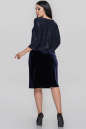 Платье футляр синего цвета 2296-1.113  No3|интернет-магазин vvlen.com