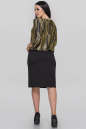 Платье футляр черного с золотистым цвета 2296-1.124  No3|интернет-магазин vvlen.com