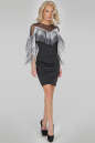 Коктейльное платье футляр черного цвета 2765-1.47 No0|интернет-магазин vvlen.com