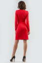 Офисное платье футляр красного цвета 1605-1.47 No2|интернет-магазин vvlen.com