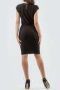 Повседневное платье футляр коричневого цвета 1602-1.14 No2|интернет-магазин vvlen.com
