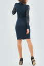 Офисное платье футляр темно-синего цвета 2166.47 No2|интернет-магазин vvlen.com