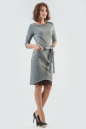 Офисное платье футляр серого цвета 2579.47 No0|интернет-магазин vvlen.com