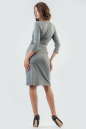 Офисное платье футляр серого цвета 2579.47 No3|интернет-магазин vvlen.com