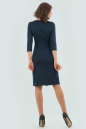 Повседневное платье футляр темно-синего цвета 2579.47 No2|интернет-магазин vvlen.com