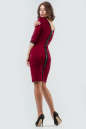 Повседневное платье футляр вишневого цвета 2581.47 No2|интернет-магазин vvlen.com