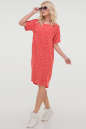 Летнее платье  мешок красного цвета 2794-3.84|интернет-магазин vvlen.com