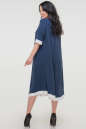 Летнее платье трапеция синего цвета 2823.102 No2|интернет-магазин vvlen.com