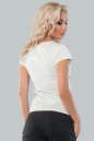 Женская футболка молочного цвета 020 No2|интернет-магазин vvlen.com