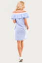 Повседневное платье трапеция голубой полоски цвета 2563-1.93 No3|интернет-магазин vvlen.com