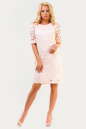 Летнее платье трапеция персикового цвета 2525-1.12 No1|интернет-магазин vvlen.com