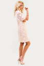 Летнее платье трапеция персикового цвета 2525-1.12 No2|интернет-магазин vvlen.com