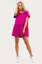 Летнее платье балахон малинового цвета 2567-1.17 No1|интернет-магазин vvlen.com