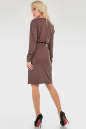 Офисное платье футляр коричневого цвета 2098.56 No2|интернет-магазин vvlen.com