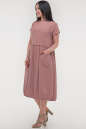 Летнее платье с пышной юбкой темно-розового цвета 2836.116 No1|интернет-магазин vvlen.com
