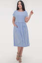 Летнее платье с пышной юбкой голубого цвета 2836.116 No0|интернет-магазин vvlen.com
