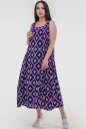 Летнее платье трапеция сиреневого с черным цвета 2541.84 No2|интернет-магазин vvlen.com