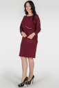 Платье  мешок бордового цвета 410  No1|интернет-магазин vvlen.com