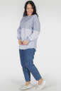 Блуза голубого цвета 301|интернет-магазин vvlen.com